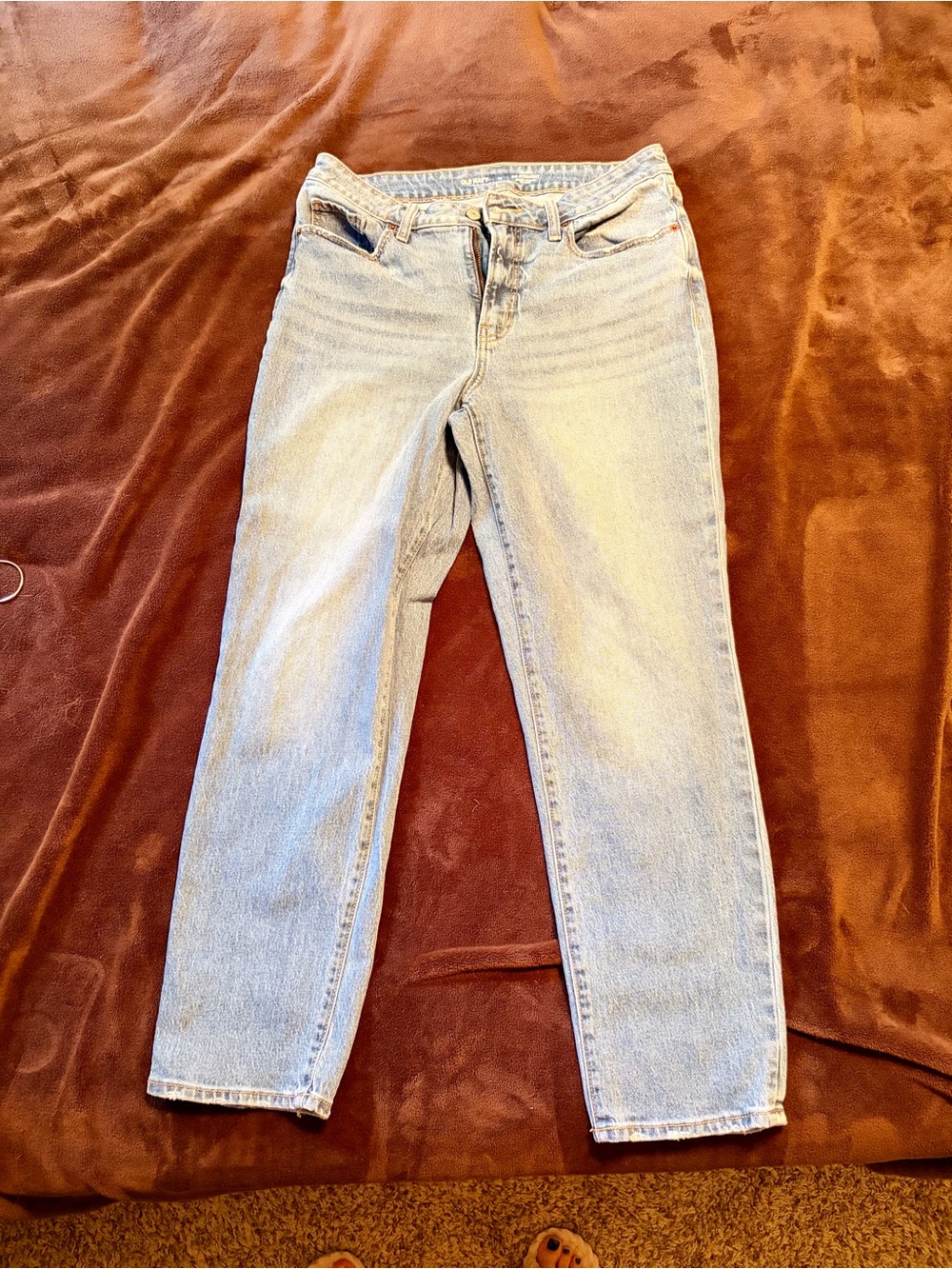 Old Navy Light Blue Straight-Leg Women's Jeans